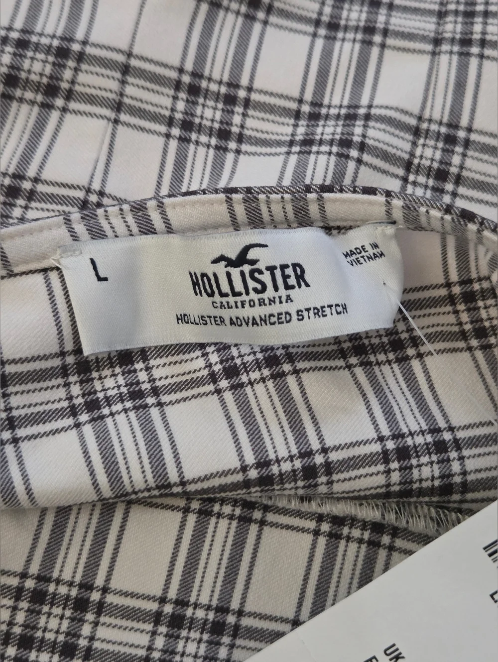 Hollister White and Black Plaid Mini Spaghetti Strap Dress - Picture 8 of 10